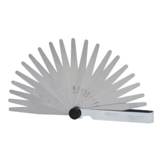 Jauge d'épaisseur, 20pcs. 0,05-1,00mm