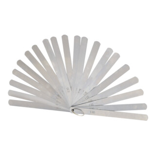 Jauges à piston, 20 lames, 0,05-1mm