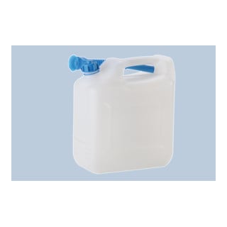 Jerricane à eau 12 l HD-PE avec tube de décharge H331xl290xP160mm HÜNERSDORFF