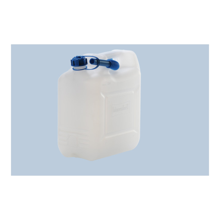 Jerricane à eau 12 l HD-PE avec tube de décharge H331xl290xP160mm HÜNERSDORFF