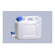 Jerricane à eau Hündersdorff 12 l HD-PE empilable, avec robinet déch. H310xl350xP165mm-2