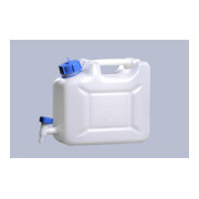 Jerricane à eau Hündersdorff 12 l HD-PE empilable, avec robinet déch. H310xl350xP165mm-2