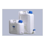 Jerricane à eau Hündersdorff 12 l HD-PE empilable, avec robinet déch. H310xl350xP165mm-5