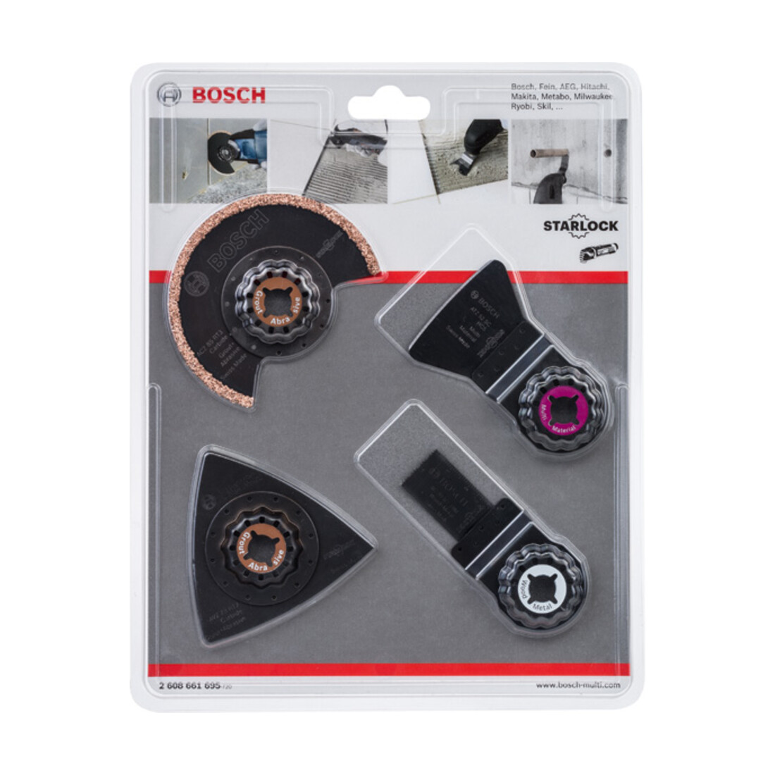 Jeu d'accessoires BOSCH p. carrelage GOP 4-pces