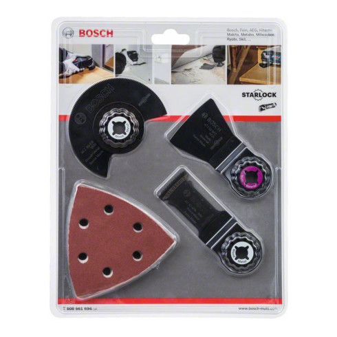 Jeu d'accessoires universels GOP 13-pces bois et métal BOSCH