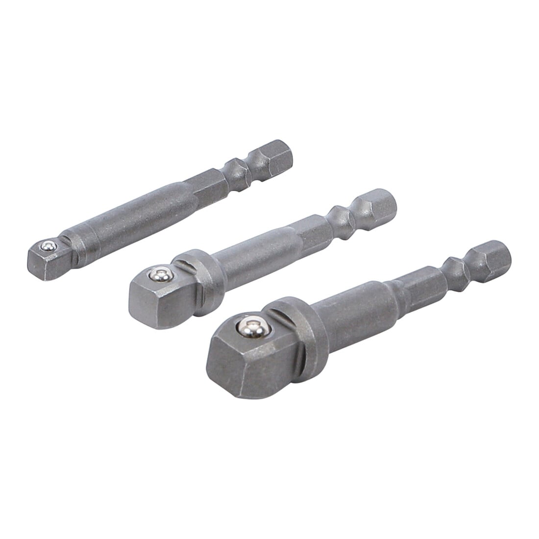 Jeu d’adaptateurs à bascule de perceuse 6,3 mm (1/4") 3 pièces BGS