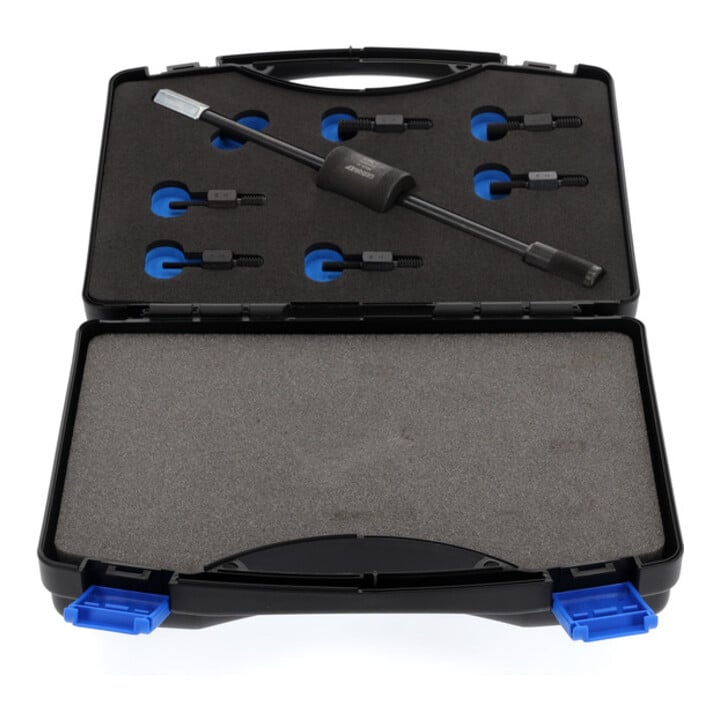 Jeu d'adaptateurs de filetage Gedore avec marteau à coulisse 200 g, 7 pcs.