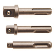 Jeu d’adaptateurs SDS mâle 6,3 mm (1/4"), 10 mm (3/8"), 12,5 mm (1/2") 3 pièces BGS
