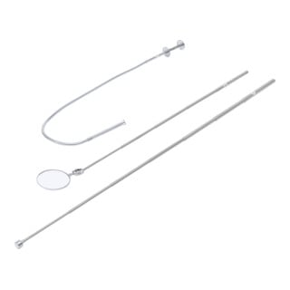 Jeu d’aimant de levage/pincette flexible et miroir d’inspection | 3 pièces BGS Do it yourself