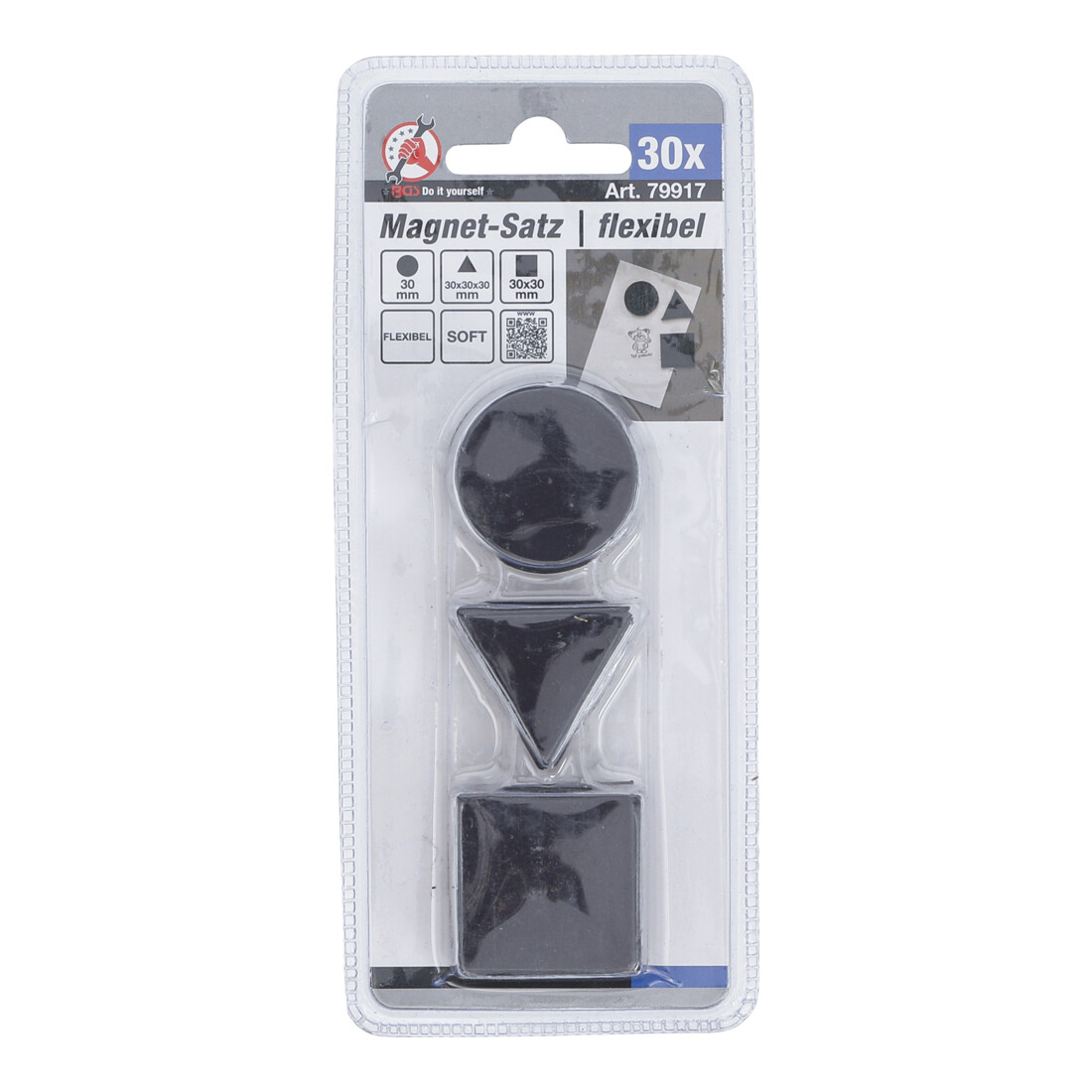 Jeu d’aimants flexibles 30 pièces BGS