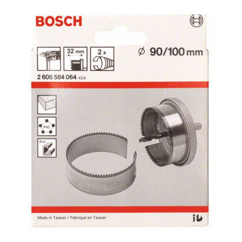 Jeu d'anneaux de scie Bosch 2 pièces 90 - 100 mm