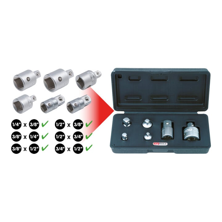 Jeu d'augmentateurs et réducteurs KS Tools 6 pcs.