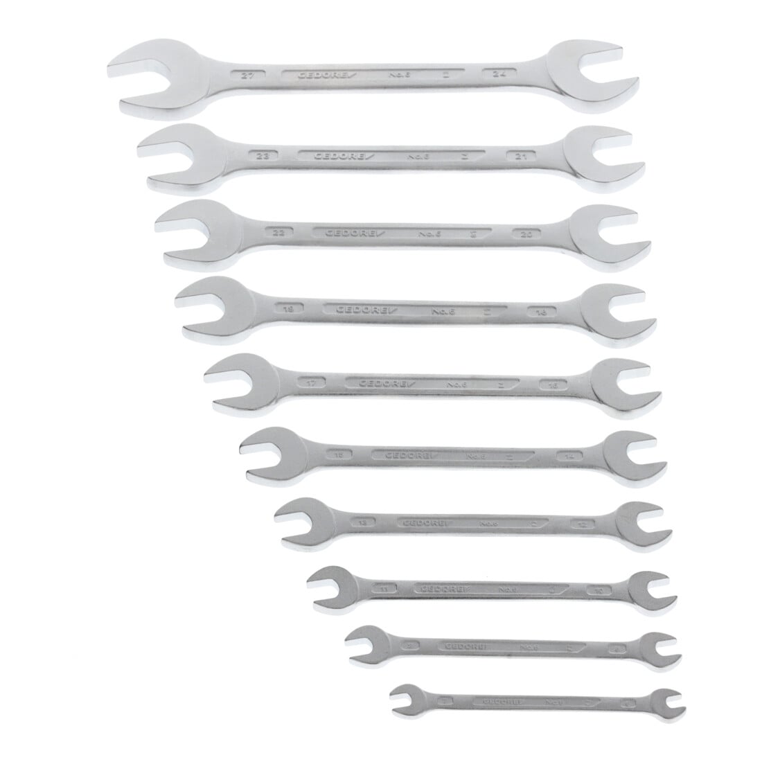 Jeu de 10 clés à fourche Gedore 6-27 mm