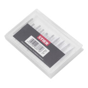 Jeu de 10 fraises rotatives en carbure STIER, queue 3 mm