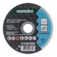 Jeu de 10 meules de tronçonnage Metabo SP 125 x 1,0 x 22,23 Inox, dans une boîte en fer