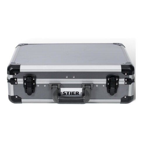 Jeu de 144 outils universels STIER dans une valise en aluminium