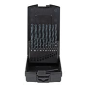 Jeu de 19 forets hélicoïdaux STIER Basic DIN 338 HSS-R 1-10 mm en coffret-2