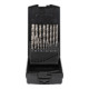 Jeu de 19 forets hélicoïdaux STIER Premium DIN 338 HSS-Co5 1-10 mm en coffret