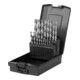Jeu de 19 forets hélicoïdaux STIER Standard DIN 338 HSS-G 1-10 mm en coffret