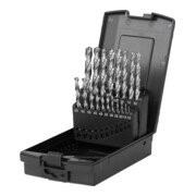 Jeu de 19 forets hélicoïdaux STIER Standard DIN 338 HSS-G 1-10 mm en coffret-2