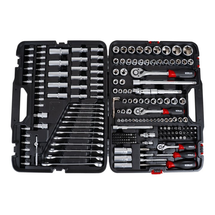 Jeu de 216 douilles STIER, 1/4", 3/8" et 1/2"