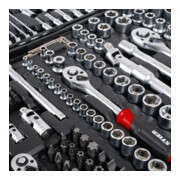 Jeu de 216 douilles STIER, 1/4", 3/8" et 1/2"-5