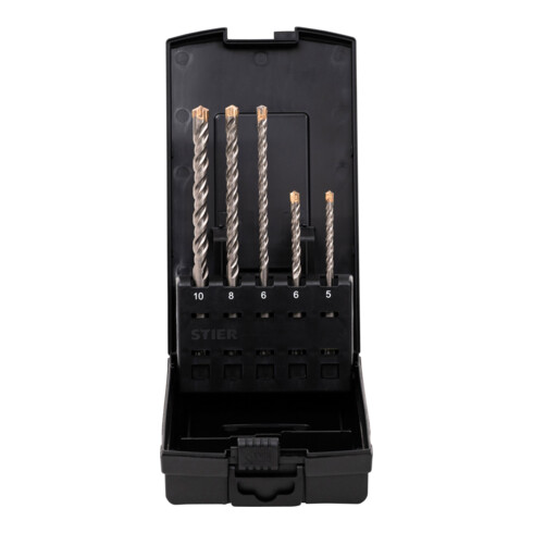 Jeu de 5 forets marteaux STIER Premium SDS-Plus