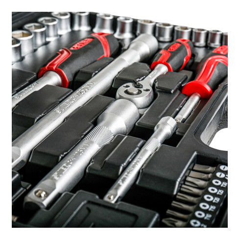 Jeu de 54 clés à douilles STIER 1/4" + 1/2"