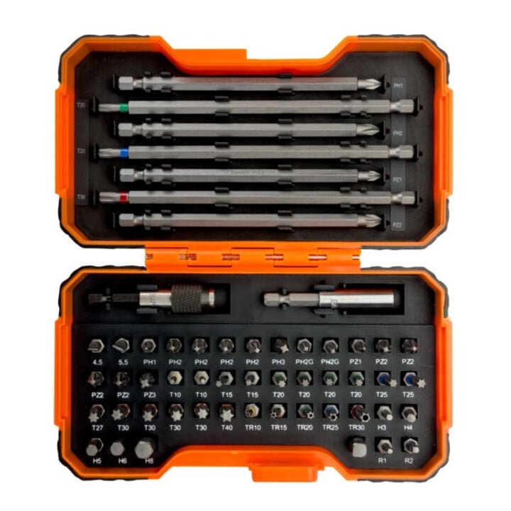 Jeu de 54 embouts 1/4" E/D/E