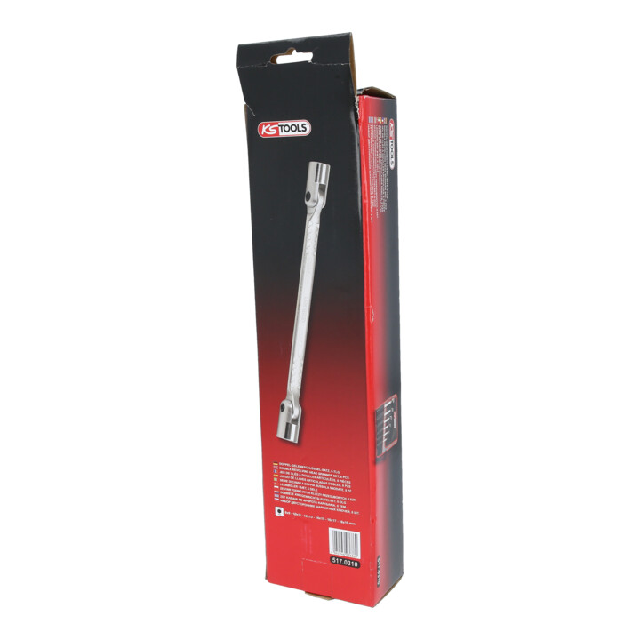 Jeu de 6 clés à douilles articulées KS Tools 18x19 mm