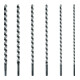 Jeu de 6 forets à simple spirale/forets longs STIER, 385 / 460 mm, 10 - 20 mm, acier à ressorts-4