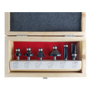 Jeu de 6 fraises à araser et de bordage STIER 8 mm pour défonçage-5
