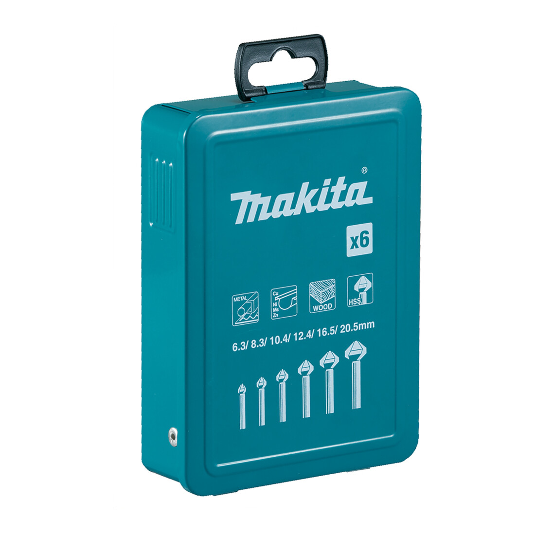 Jeu de 6 fraises HSS Makita (D-42204)