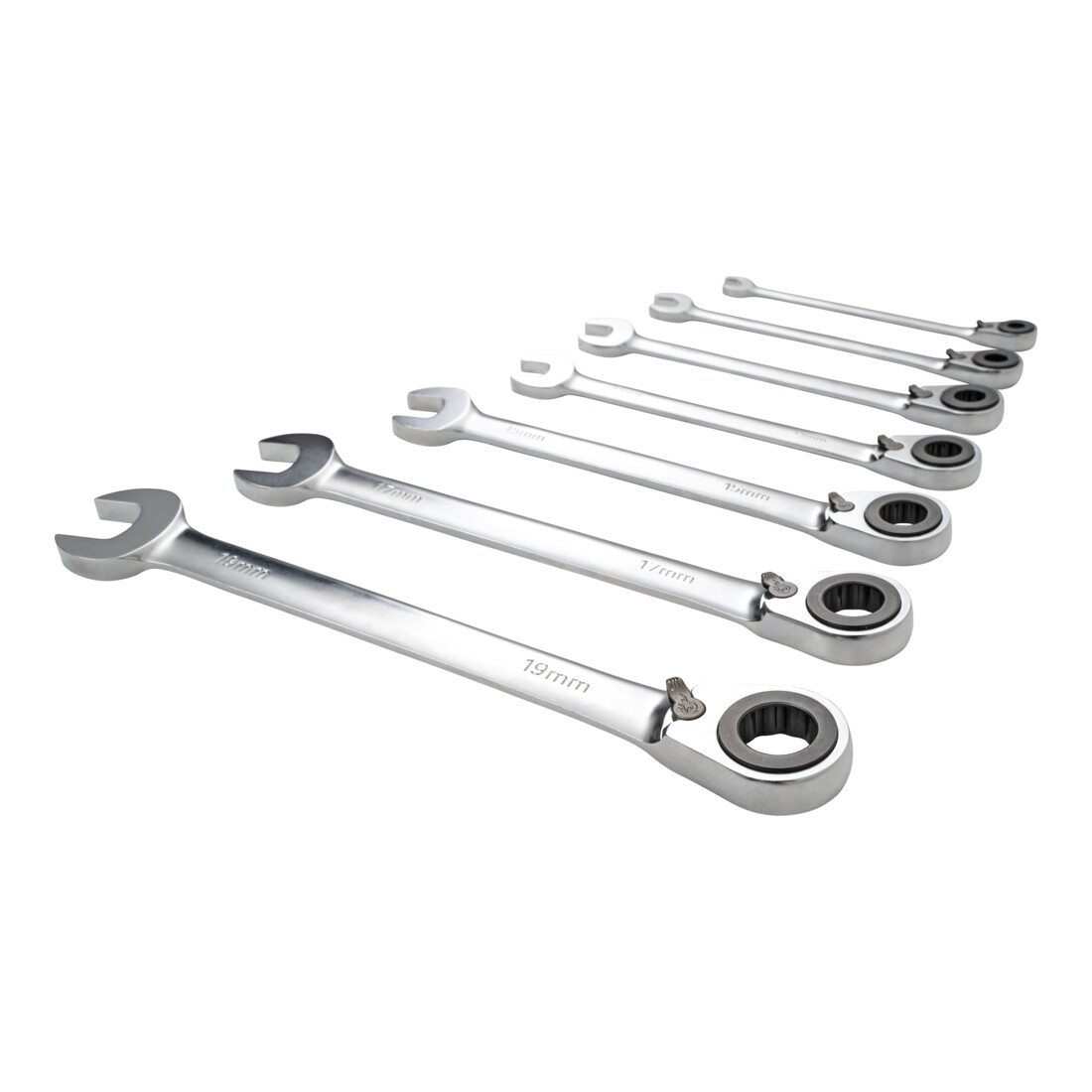 Jeu de 7 clés mixtes à cliquet Ringstop STIER