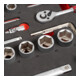 Jeu de 92 douilles 1/4" 1/2" STIER dans garniture en mousse souple (EVA)-2