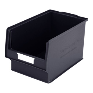 Ensemble de bacs de stockage à façade ouverte Bito PK401 avec étiquette noire