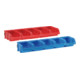 Jeu de bacs, PP, avec 2 rails en plastique 5 x t. 1 bleu, 5 x t. 2 rouges-2