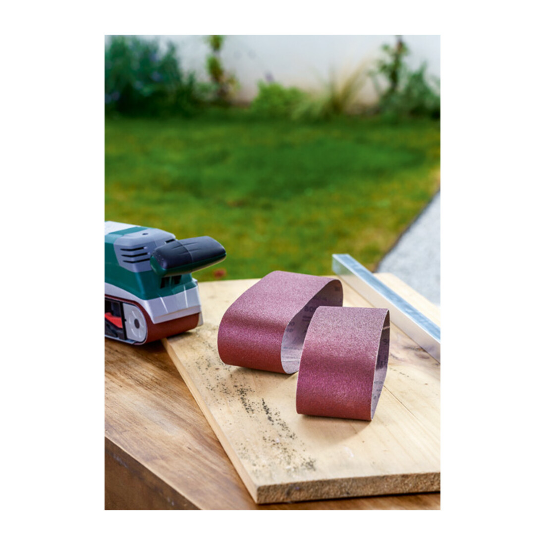 Jeu de bandes abrasives Bosch pour B&D, 9 pièces, 75 x 533 mm, grain 60, 80, 100