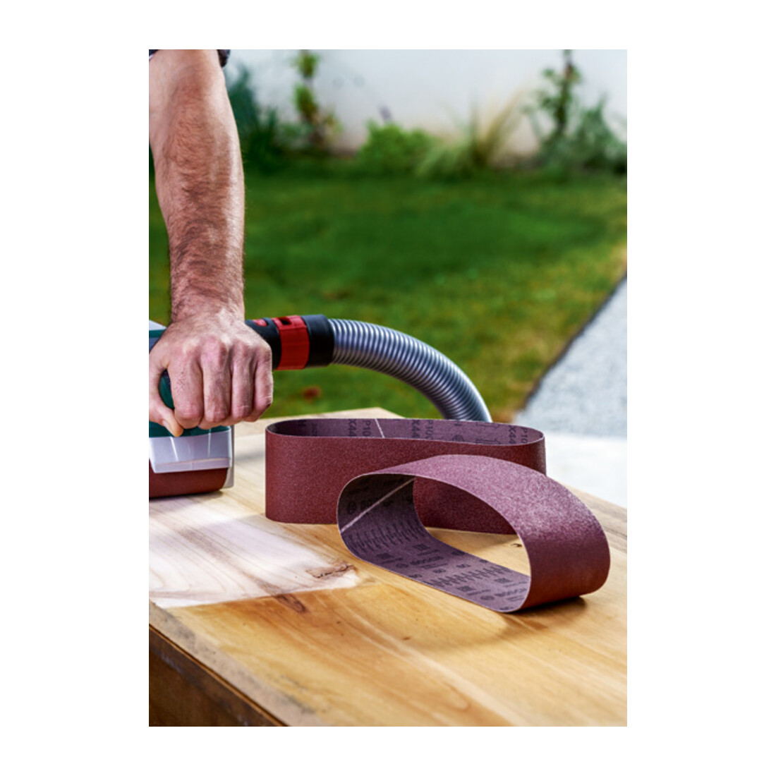Jeu de bandes abrasives Bosch pour B&D, 9 pièces, 75 x 533 mm, grain 60, 80, 100
