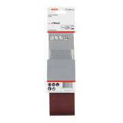 Jeu de bandes abrasives Bosch X440 Best for Wood and Paint 3-part 75 x 610 mm 60 80,100-3