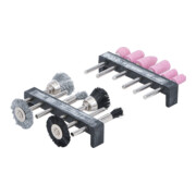 Jeu de brosses à fil d’acier / matière plastique BGS Do it yourself pour meuleuse, 12 pièces-1