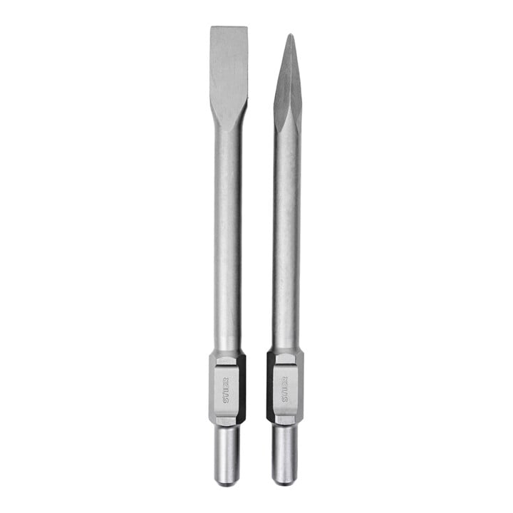 Set STIER Marteau de démolition SAH-2000 1700 W 50 J 2000 coups/min + STIER Burin plat et burin pointu SDS-HEX 410 mm pour marteau de démolition
