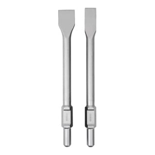 Jeu de burins plats SDS-HEX STIER 35/50 x 410 mm pour marteaux de démolition