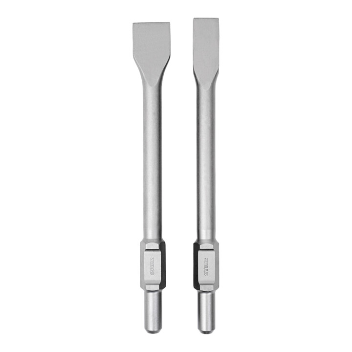 STIER Set marteau de démolition SAH-2000, 1700 W, 50 J, 2000 coups/min, prise hexagonale 30 mm + STIER burin plat SDS-HEX 30 mm 35/50 x 410 mm pour marteau de démolition