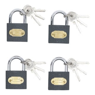Jeu de cadenas verrouillage simultané type L 35 mm 4 pièces BGS Do it yourself