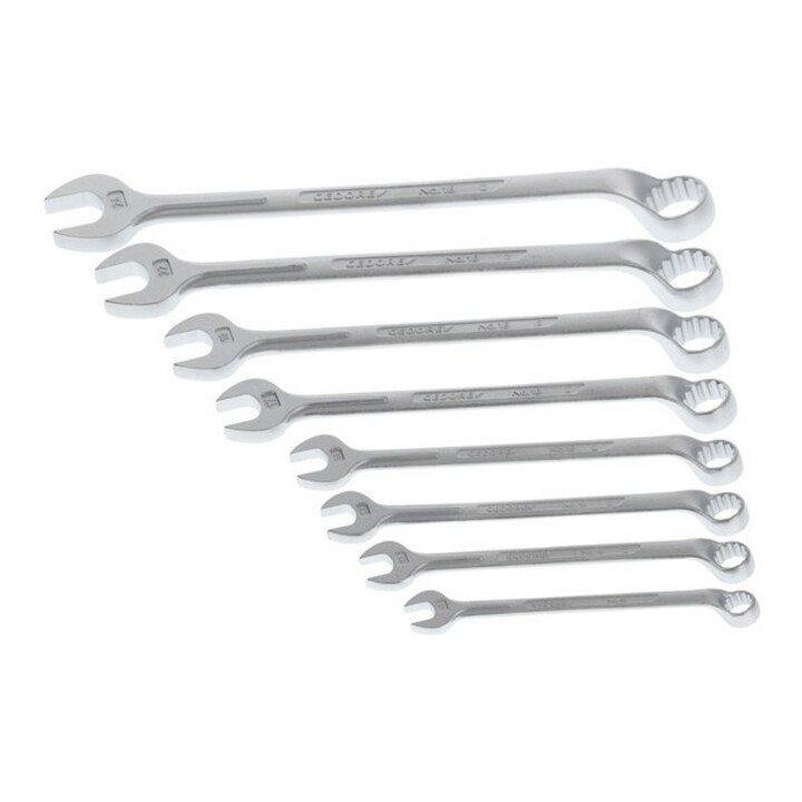 Jeu de cales parallèles 1 B-08 8pces ouv. de clé 10-24 mm forme B CV-acier GEDOR