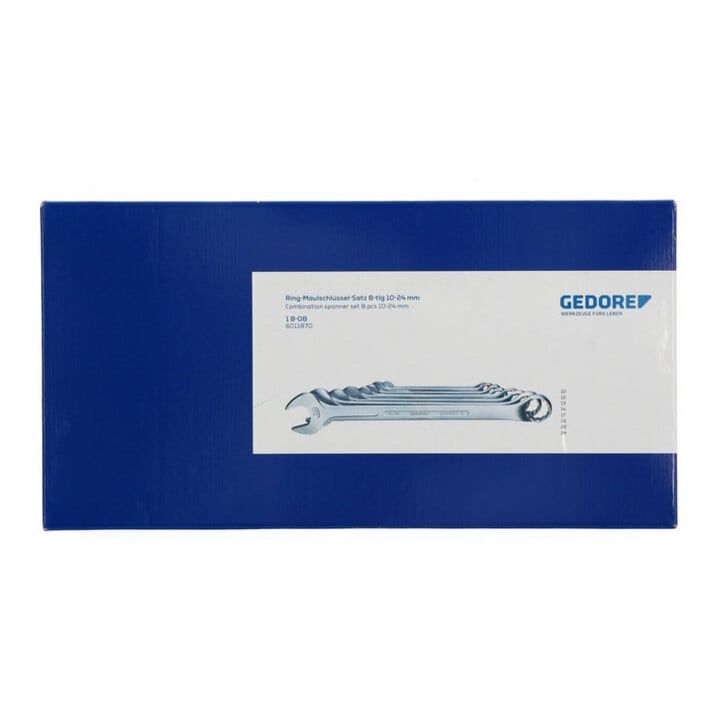 Jeu de cales parallèles 1 B-08 8pces ouv. de clé 10-24 mm forme B CV-acier GEDOR