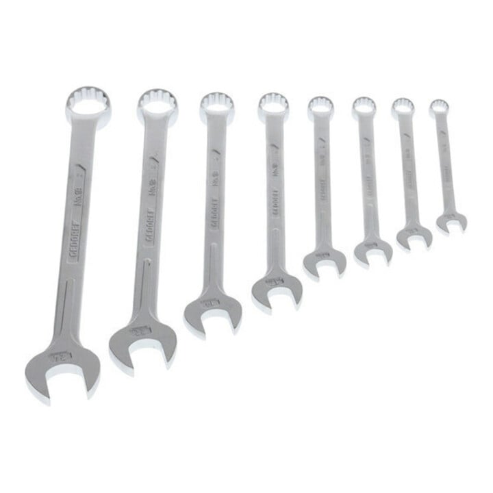 Jeu de cales parallèles 1 B-08 8pces ouv. de clé 10-24 mm forme B CV-acier GEDOR