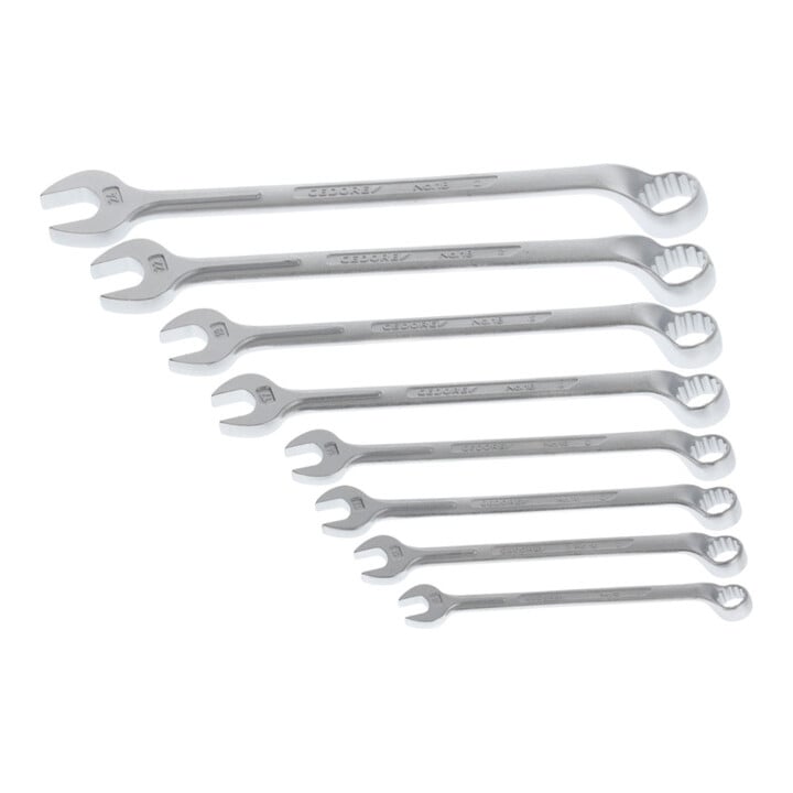 Jeu de cales parallèles 1 B-08 8pces ouv. de clé 10-24 mm forme B CV-acier GEDOR
