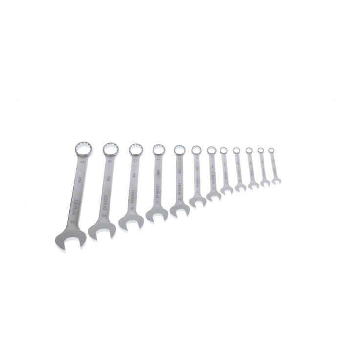 Jeu de cales parallèles 7-012 12pces ouv. de clé 10-32 mm forme A CV-acier GEDOR